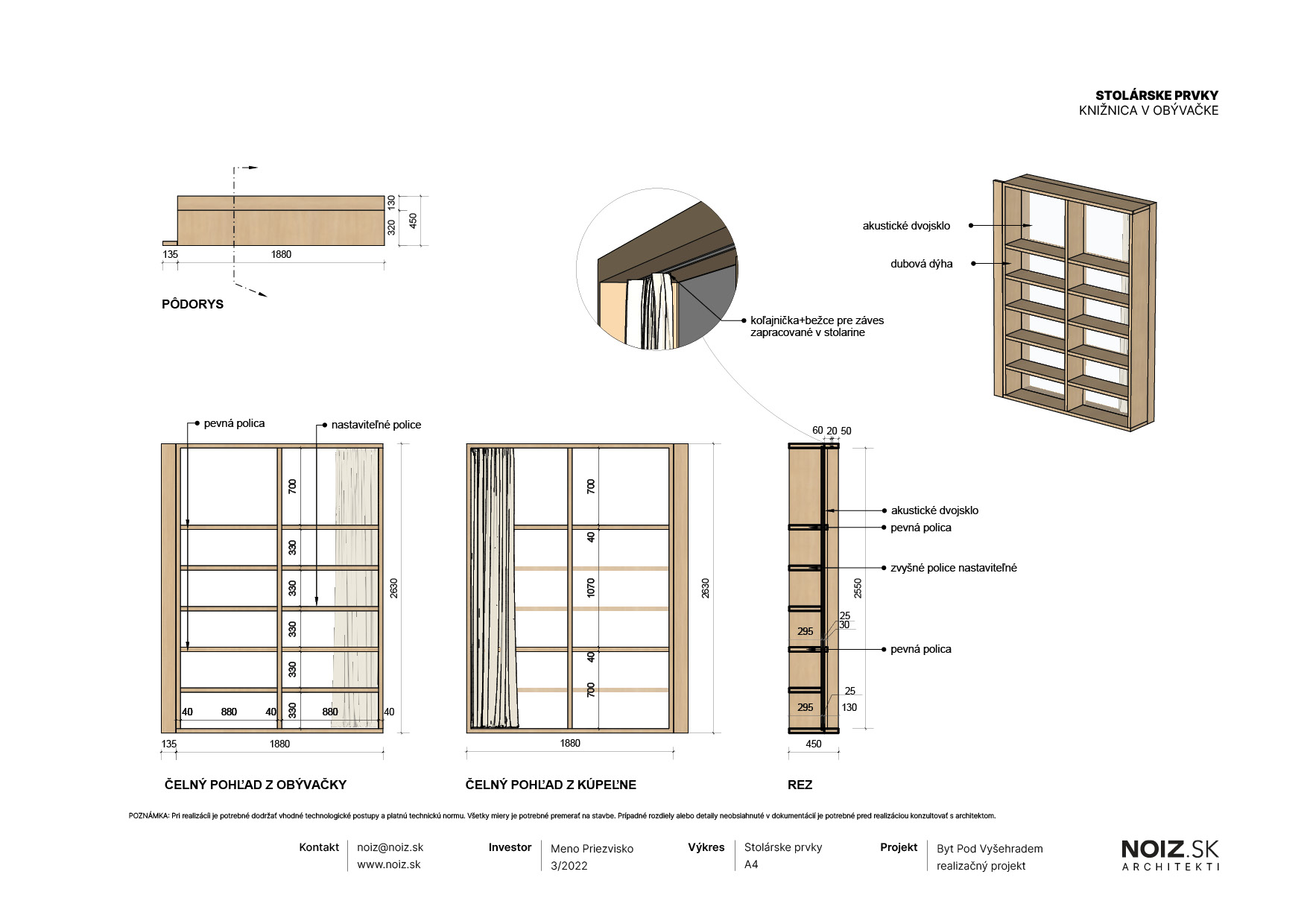 NOIZ Architekti - Byt pod Vyšehradem - realizacny projekt29