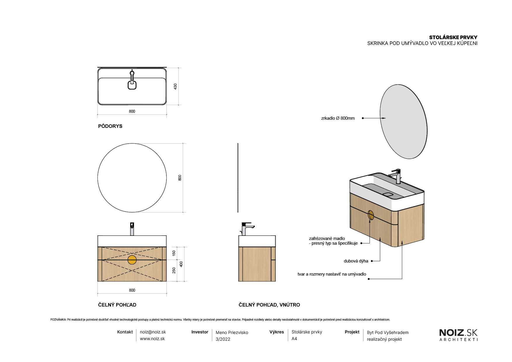 NOIZ Architekti - Byt pod Vyšehradem - realizacny projekt31